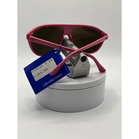 NWT Vintage Cebe Basic Sport Sunglasses | Model 1962K | PInk Plastic Aviator - Picture 7 of 10